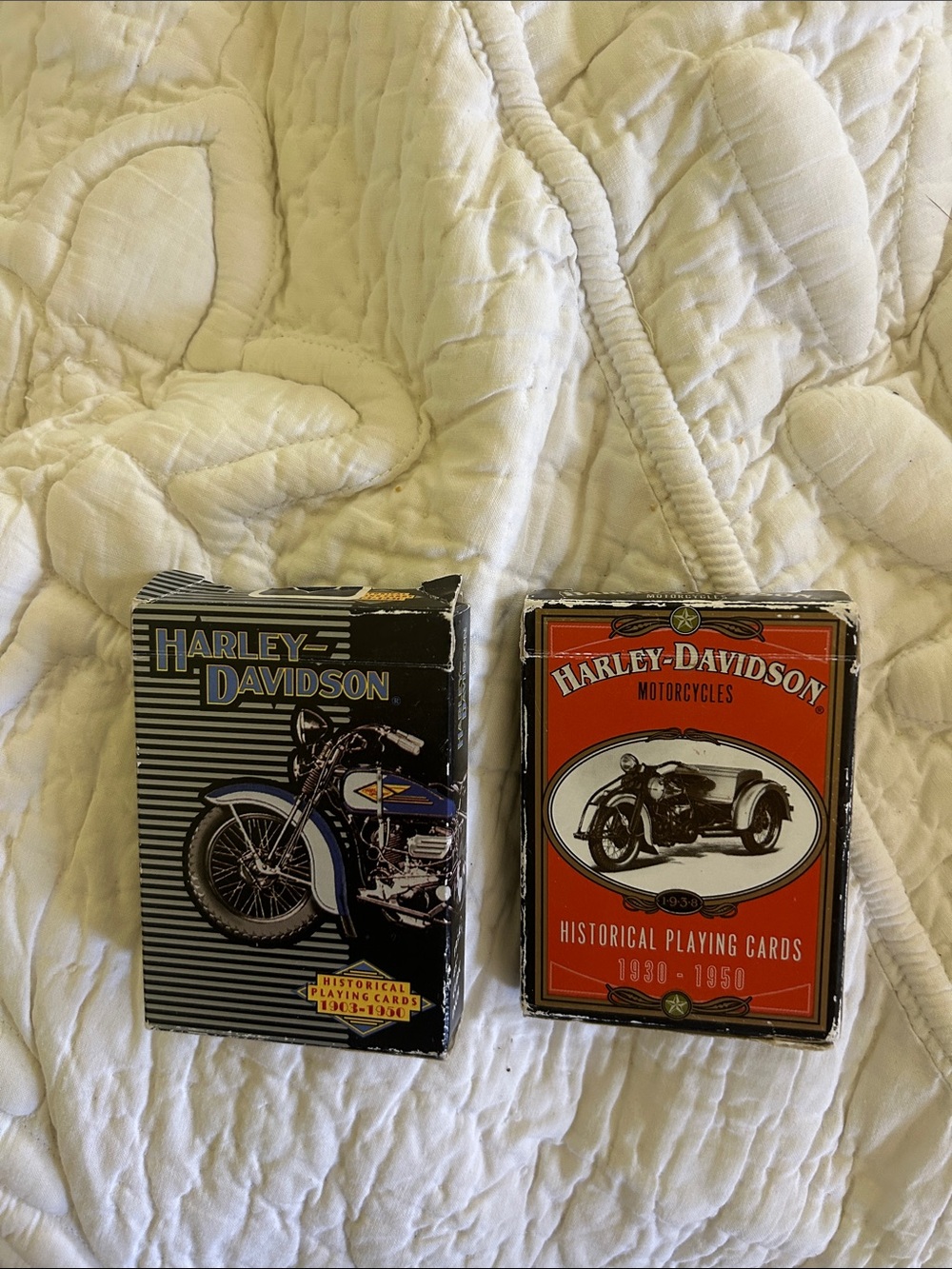 Harley-Davidson Collectible Playing Cards - Black and Orange
